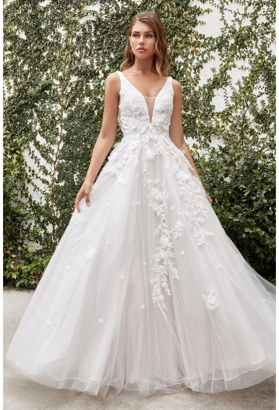 Elegant Tulle Gown Andrea & Leo A1028W Gardenia Long Wedding Dress