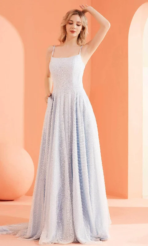 Chic Formal Gown J'Adore Dresses J22019 - Sleeveless Glitter Tulle Evening Gown