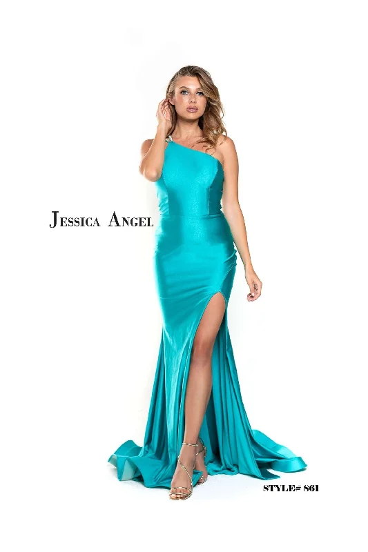Sequin Maxi Dress Jessica Angel One Shoulder Formal Long Dress 861