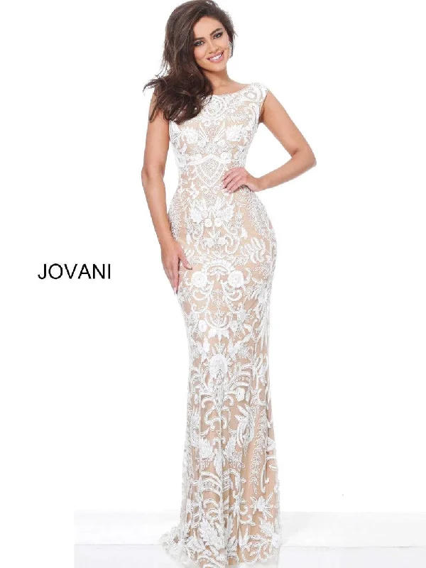 Ruffled Dress Jovani 62915 Long Formal Dress