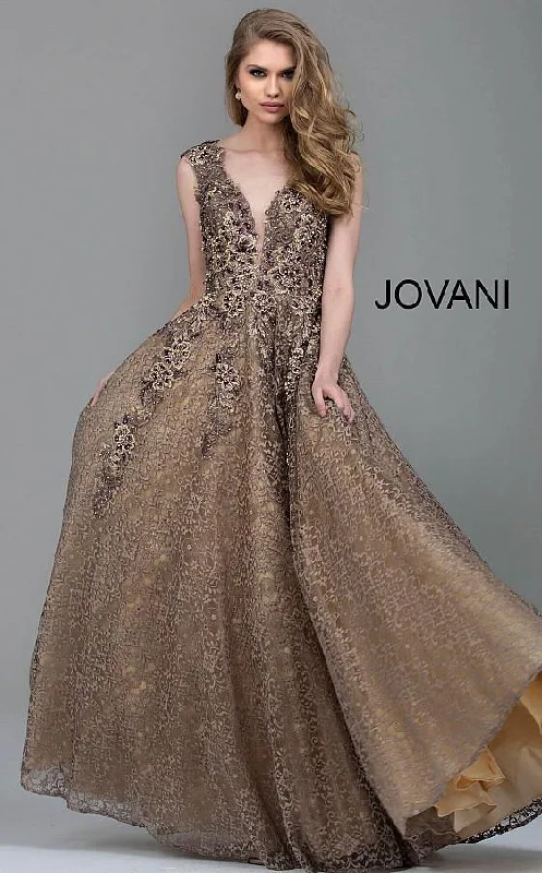 Bold Red Dress Jovani 55877 Long Formal Mother of the Bride Dress