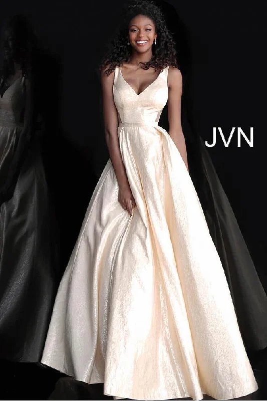 Halter Neck Dress Jovani 67880 Long Sleeveless Prom Dress