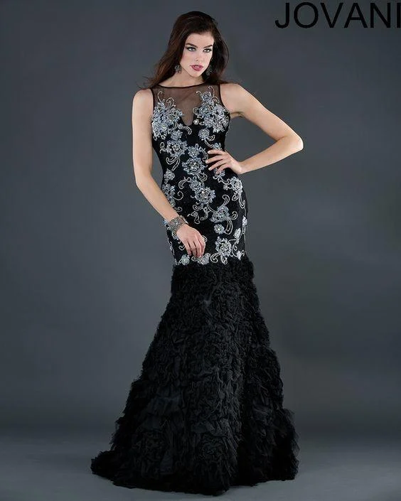 Sweetheart Neckline Dress Jovani 5808 Mermaid Long Prom Gown