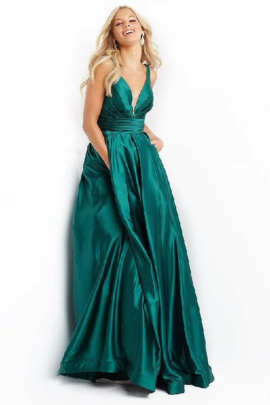 Glittering Evening Gown Jovani 08419 Long Sleeveless Prom Dress