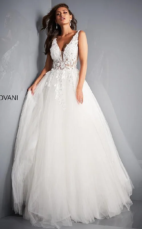 Empire Waist Dress Jovani 02840 Prom Long Spaghetti Strap Ball Gown