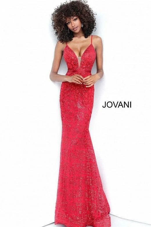 Draped Gown Jovani 62517 Prom Long Spaghetti Strap Formal Dress