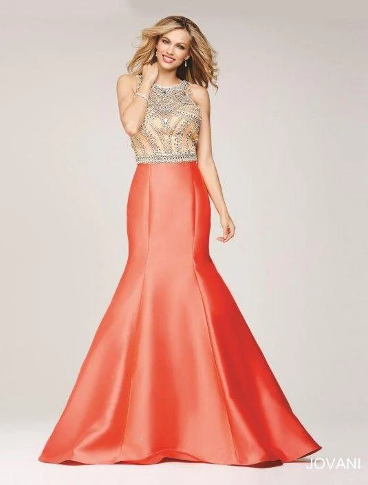 Luxury Dress Jovani 22623 Sleeveless Long Mermaid Gown
