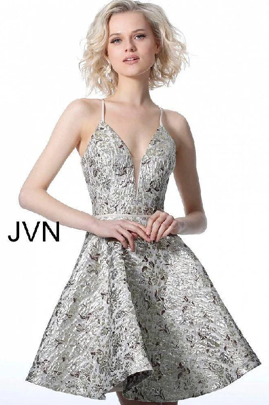 Rose Gold Dress Jovani 3821 Spaghetti Straps Short Homecoming Dress Sale