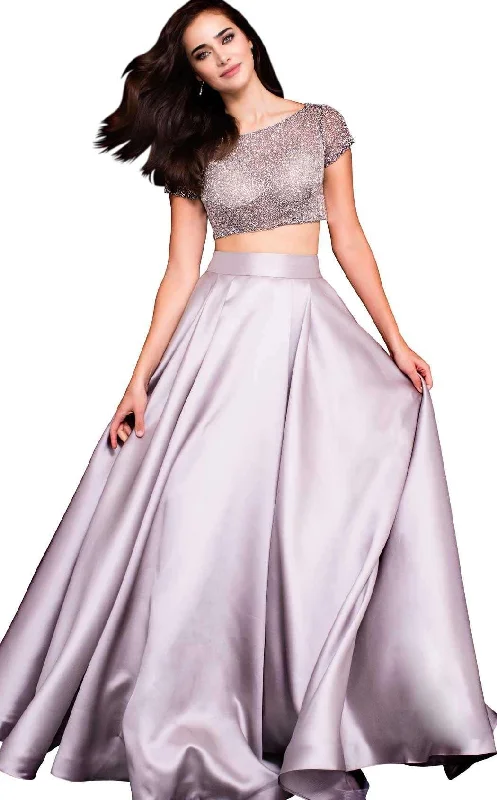 Formal Attire Jovani 59818 Two Piece Long Formal Prom Gown