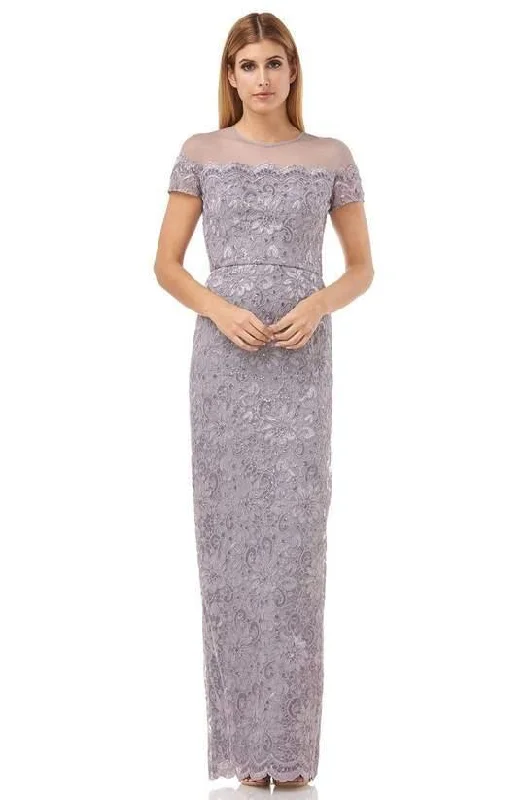 Full Skirt Dress JS Collections Long Formal Floral Lace Dress 866648