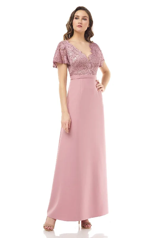 Draped Formal Dress JS Collections Long Mother of the Bride Gown 867174