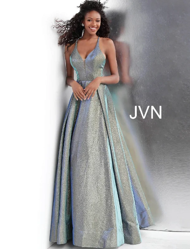 Striking Red Gown Jovani 65851 Long Prom Gown
