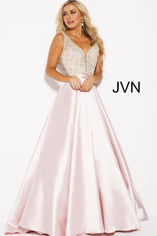 Sequin Gown Jovani 60696 Long Beaded A Line Prom Ball Gown