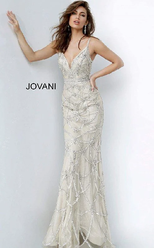 Embroidered Gown Jovani 4304 Long Formal Evening Dress