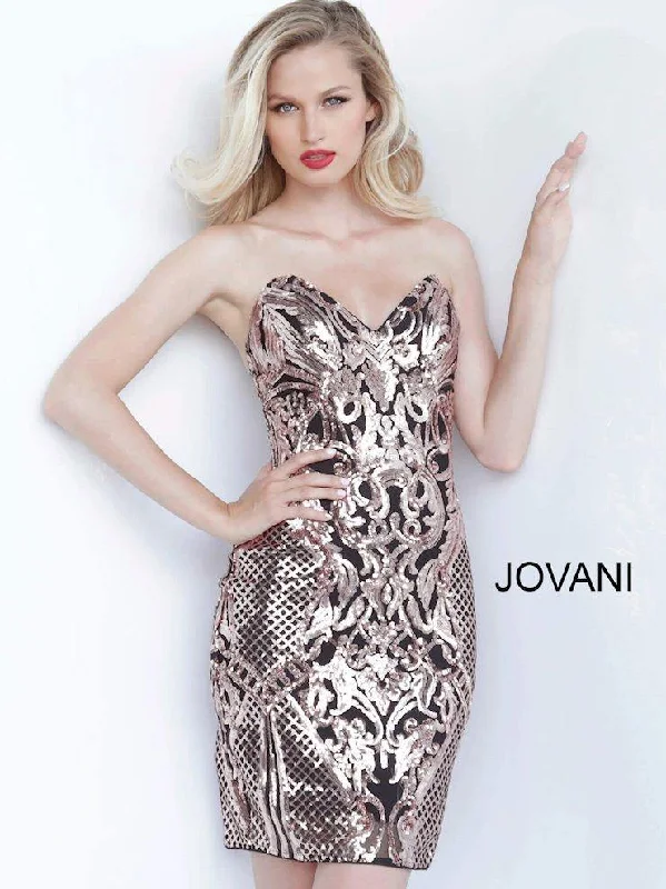 A-Line Gown Jovani 8005 Short Cocktail Prom Dress