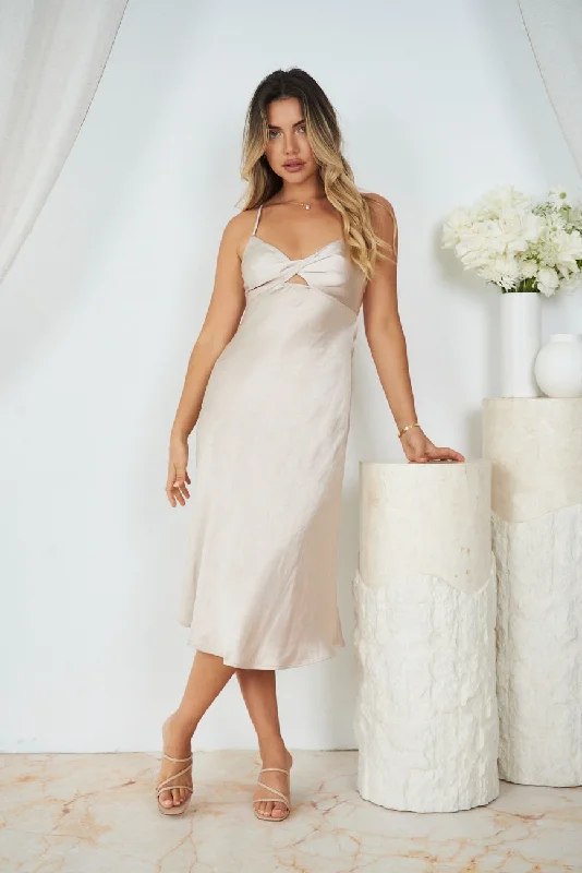 Fitted Formal Dress Keke Dress - Champagne