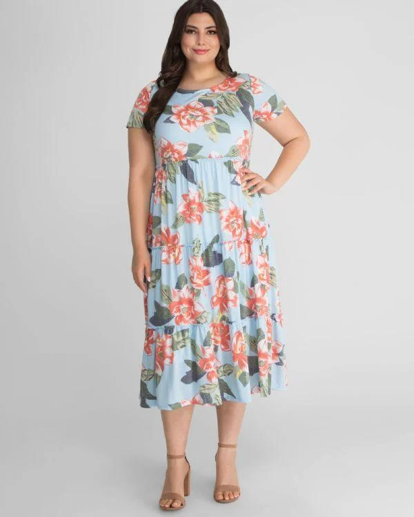 Modern Tulle Dress Kiyonna Plus Size Formal Dress
