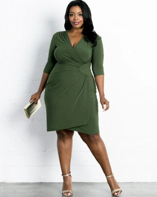 Formal Red Dress Kiyonna Short Formal Plus Size Dress