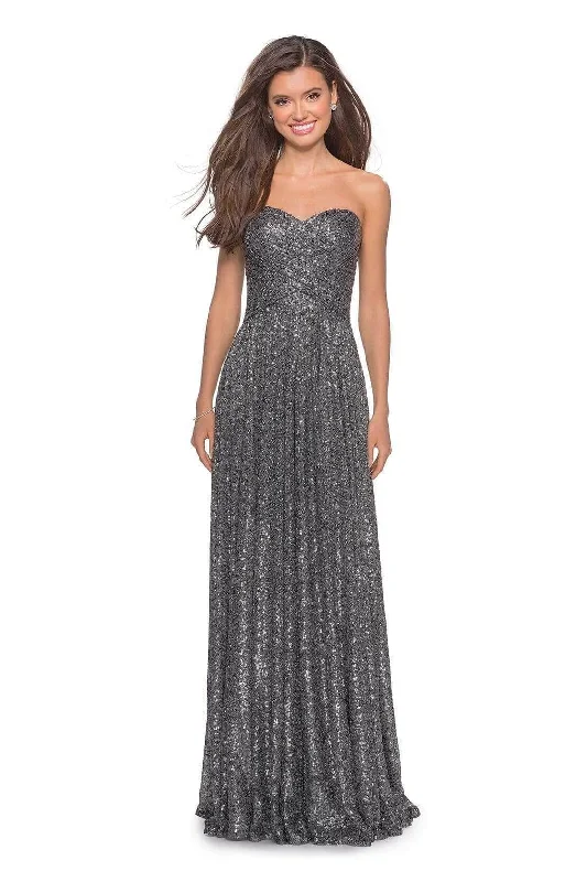 Lavish Evening Gown La Femme 27879SC - Sweetheart Shimmer Evening Dress