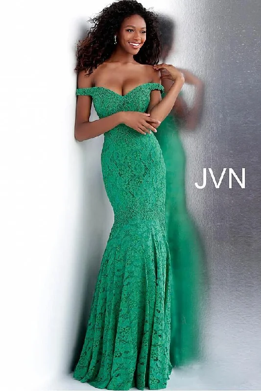 High-Low Dress Jovani 62564 Prom Long Lace Formal Mermaid Dress