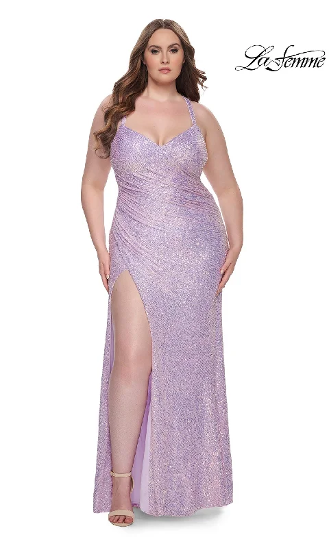 Glitter Dress La Femme 31162 Formal Plus-Size Prom Dress