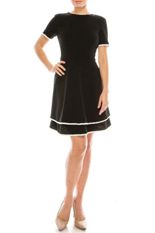 Off-Shoulder Dress London Times A-Line Short Dress