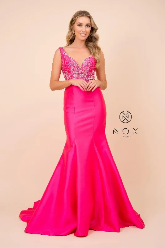 Subtle Shine Dress Long Fitted Formal Gown Mermaid Prom Dress