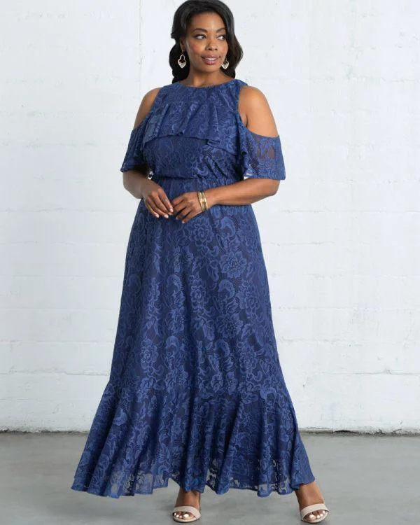 Polished Formal Dress Kiyonna Long Formal A-line Dress