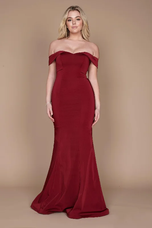 Backless Dress Dylan & Davids Long Formal Burgundy Mermaid Evening Dress
