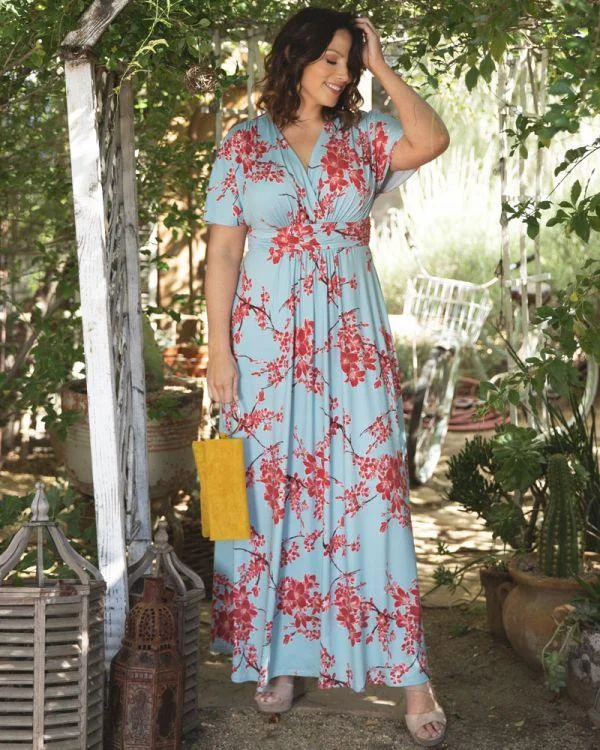 Chic Satin Dress Kiyonna Long Formal Plus Size Dress