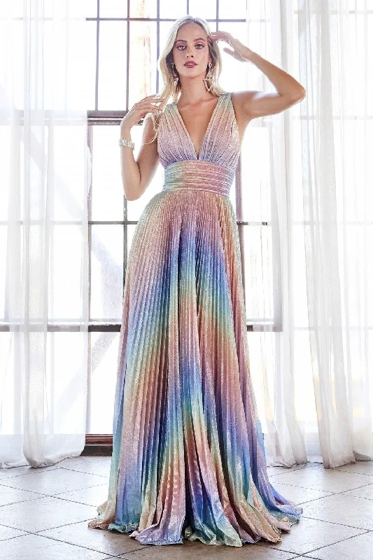 Timeless Gown Cinderella Divine CW223 Long Metallic Prom Dress