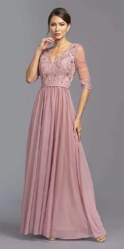 Mermaid Gown Long Mother of the Bride Formal Dress