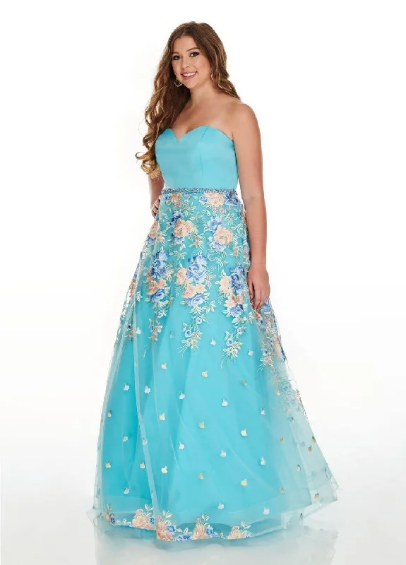 Open Back Dress Rachel Allan Long Plus Size Dress Prom
