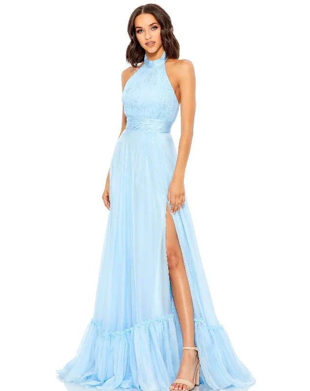 Cinderella Style Dress Mac Duggal 67816 Prom Long Halter Chiffon Dress