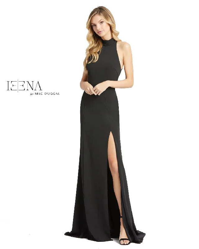 Chic Formal Gown Mac Duggal 26127 Long Formal Halter Fitted Dress