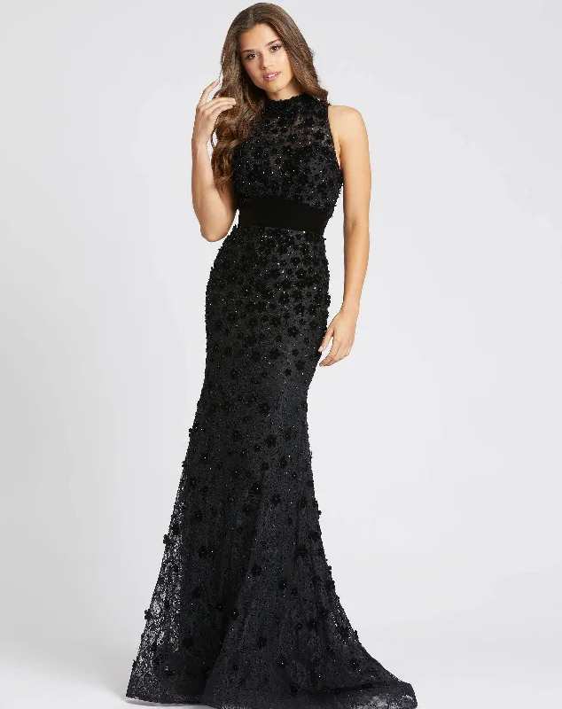 Elegant Gown Mac Duggal 66589 Long Formal Halter Evening Dress