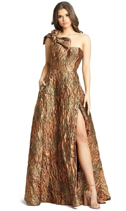 Floral Embroidery Dress Mac Duggal 11157 Long Prom Dress