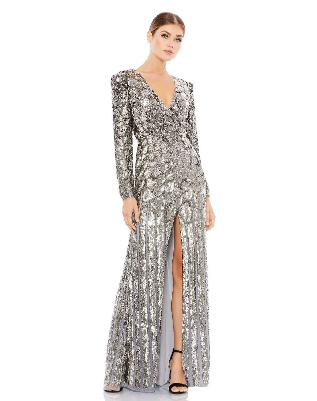 Perfect Prom Dress Mac Duggal 5382 Long Sleeve Mother of the Bride Gown