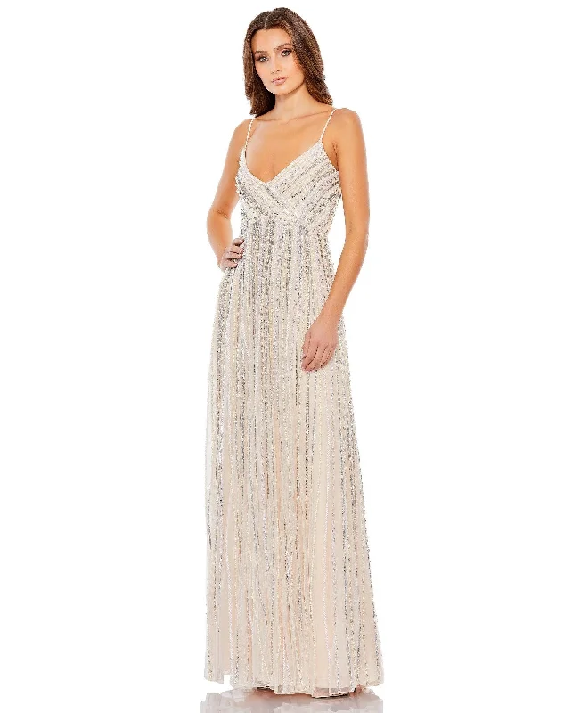 Bow Detail Dress Mac Duggal Long Spaghetti Strap Prom Dress Sale