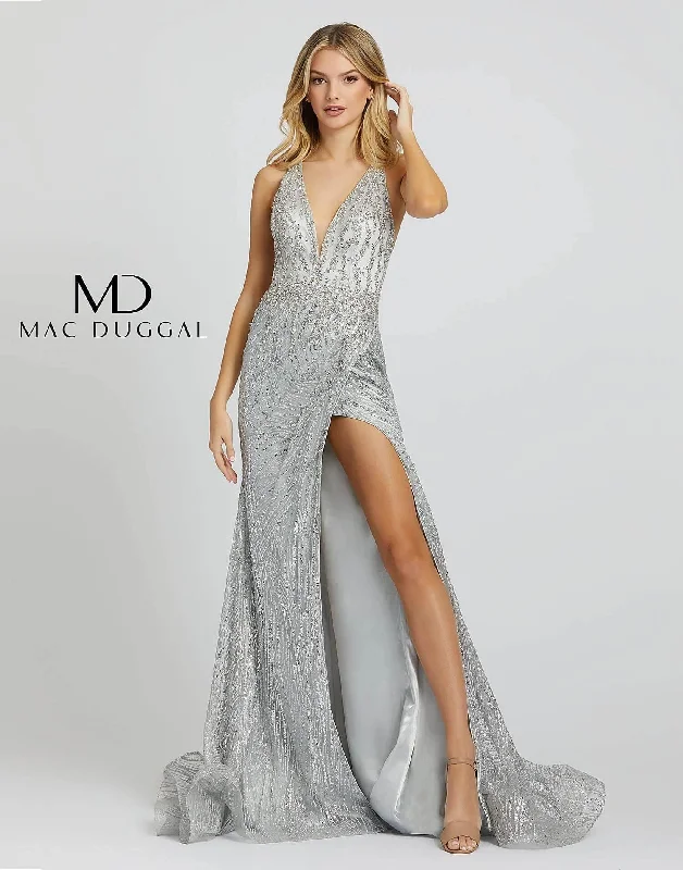 Full Skirt Dress Mac Duggal 30621 Prom Long Formal Mermaid Evening Dress