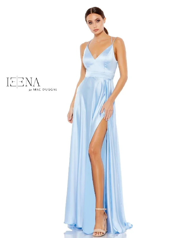 Floor-Length Dress Mac Duggal 55278 Prom Long Spaghetti Strap Sexy Gown