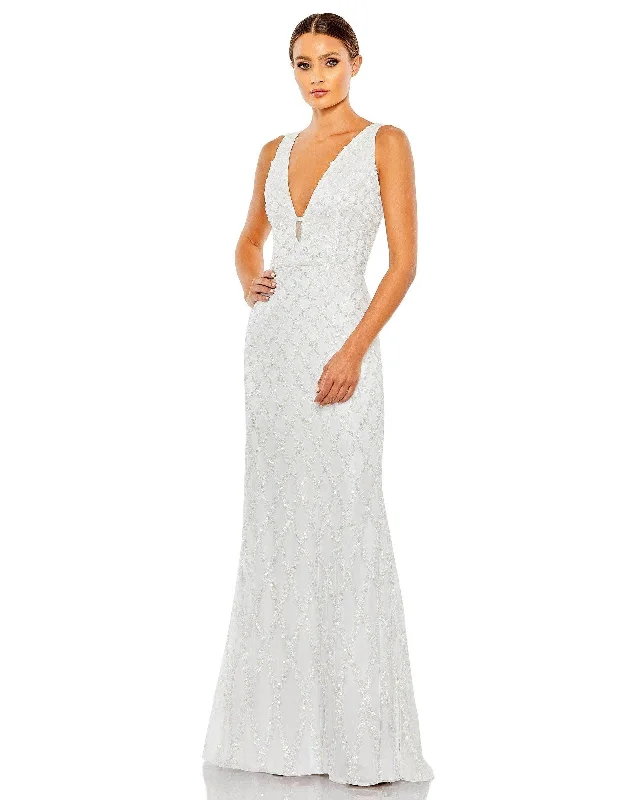 Pleated Gown Mac Duggal 5669 Sleeveless Formal Dress