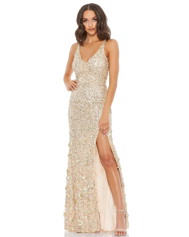 Off-Shoulder Gown Mac Duggal 93800 Sleeveless Long Fitted Formal Dress