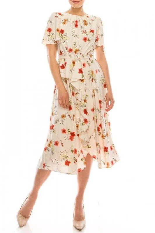 Classic Evening Dress Maison Tara Floral Day Dress