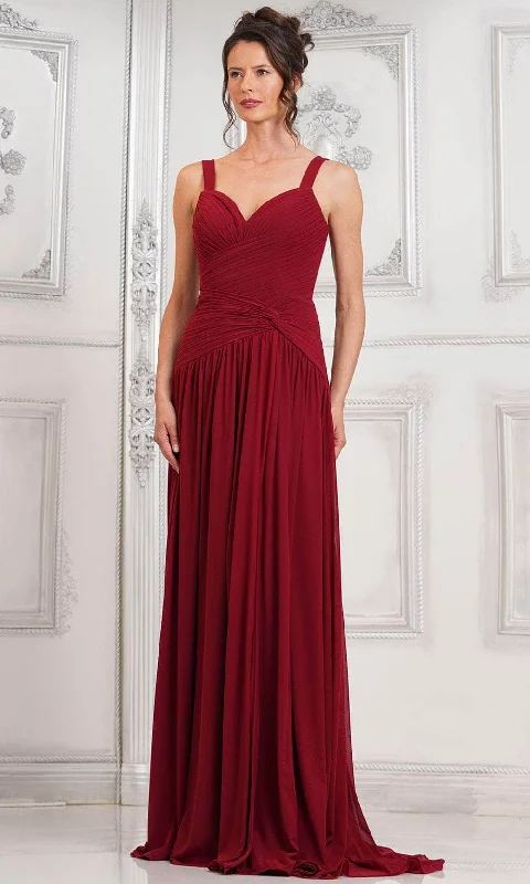 Slit Gown Marsoni by Colors MV1316 - Ruched Sweetheart Evening Dress