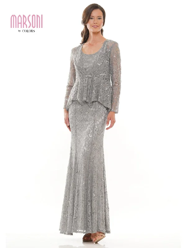 Glitter Dress Marsoni Long Mother of the Bride Jacket Dress 301