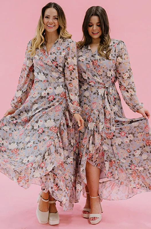 Velvet Evening Dress Melanee Misty Garden Wrap Dress - DM Exclusive - Maternity Friendly - FINAL SALE Velvet Evening Dress Melanee Misty Garden Wrap Dress - DM Exclusive - Maternity Friendly - FINAL SALE