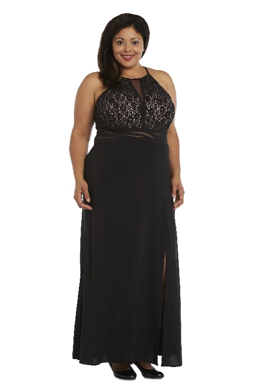 Organza Dress Morgan & Co 12524WM Long Plus Size Evening Dress Sale