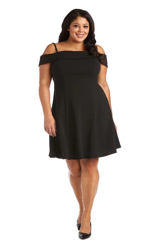 Vintage Gown Morgan & Co 12857WM Plus Size Short Cocktail Dress