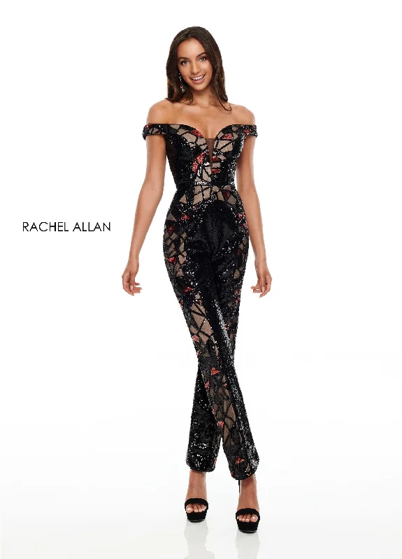 Sheer Panel Dress Rachel Allan Off Shoulder Jumpsuit Prom